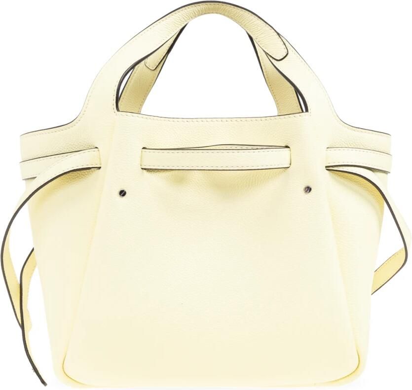 TORY BURCH Satchels Romy Pebbled Satchel in geel - Foto 2