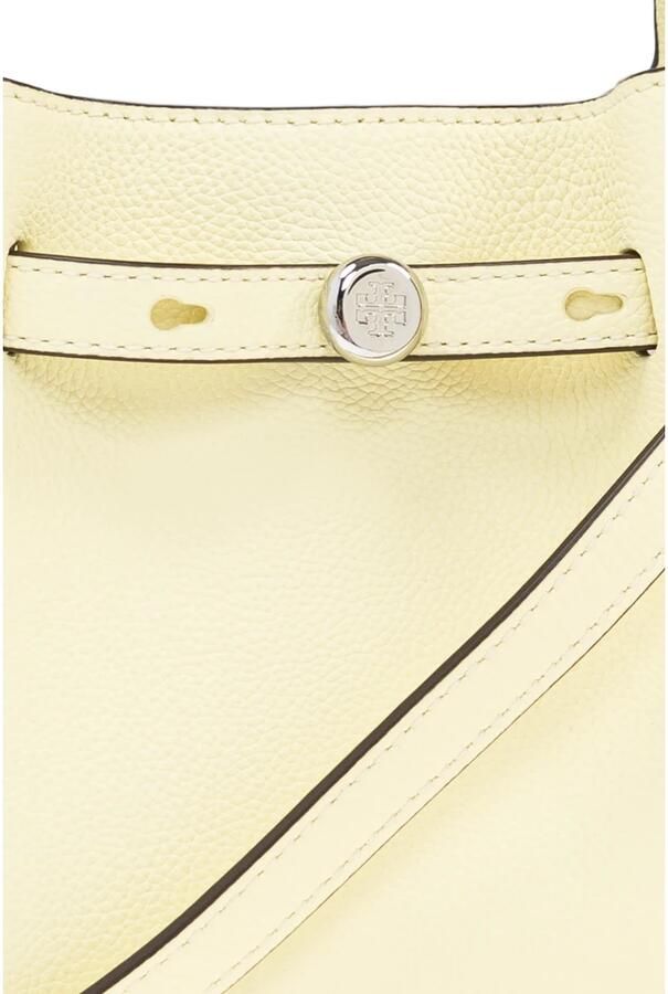 TORY BURCH Satchels Romy Pebbled Satchel in geel - Foto 5