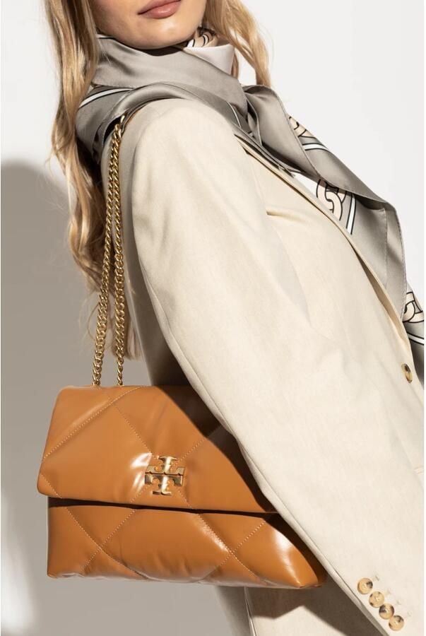 TORY BURCH Crossbody bags Kira Diamond Quilt Convertible Shoulder Bag in cognac - Foto 5