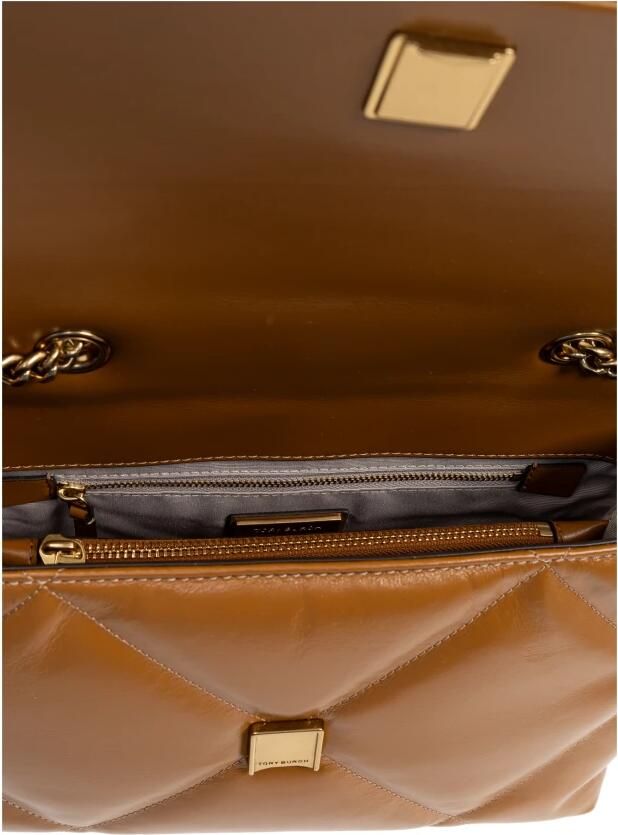 TORY BURCH Crossbody bags Kira Diamond Quilt Convertible Shoulder Bag in cognac - Foto 6