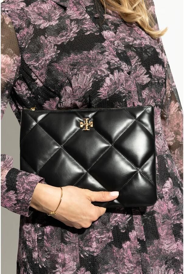 TORY BURCH Zwarte Nappa Chevron Gewatteerde Crossbody Tas Black Dames - Foto 7
