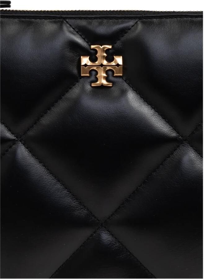 TORY BURCH Zwarte Nappa Chevron Gewatteerde Crossbody Tas Black Dames - Foto 4