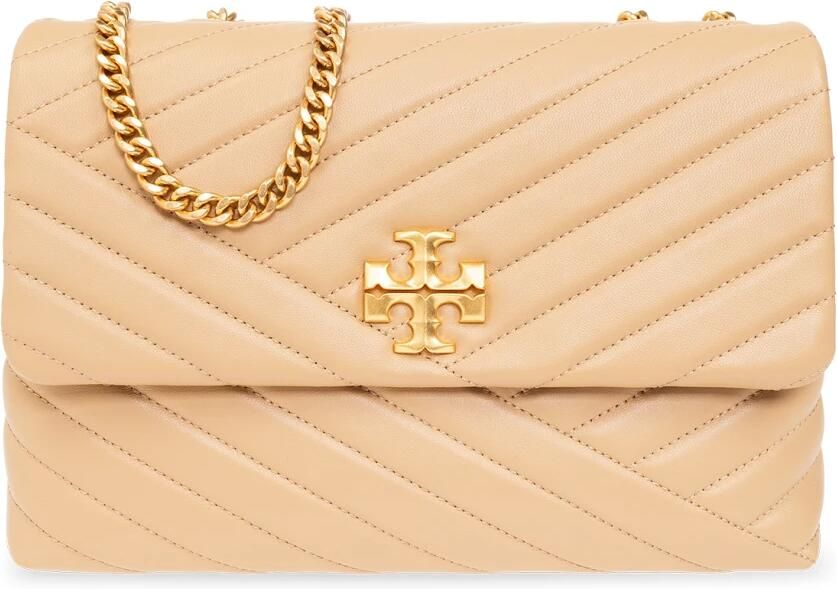 TORY BURCH Shoppers Kira Chevron Convertible Bag Leather Desert Du in beige - Foto 13