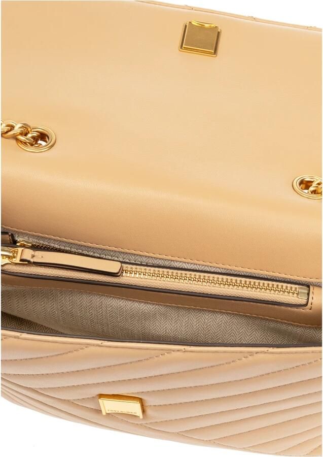 TORY BURCH Shoppers Kira Chevron Convertible Bag Leather Desert Du in beige - Foto 7