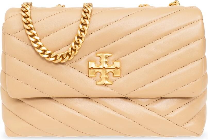 TORY BURCH Shoppers Kira Chevron Small Convertible Bag Leather Des in bruin - Foto 16
