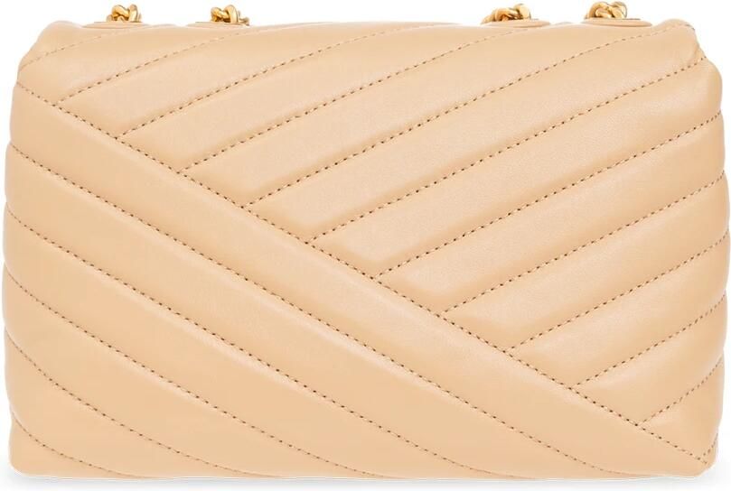 TORY BURCH Shoppers Kira Chevron Small Convertible Bag Leather Des in bruin - Foto 15