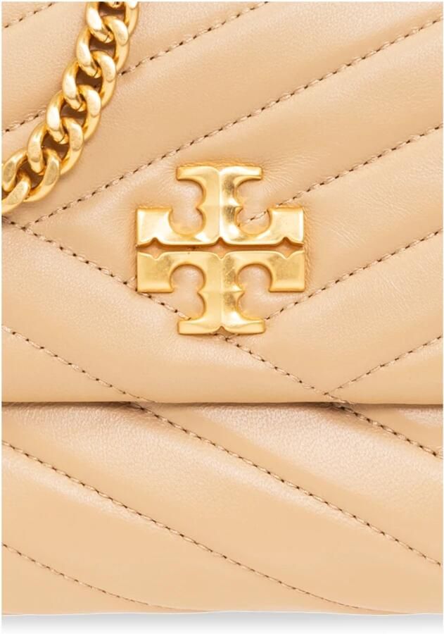 TORY BURCH Shoppers Kira Chevron Small Convertible Bag Leather Des in bruin - Foto 7