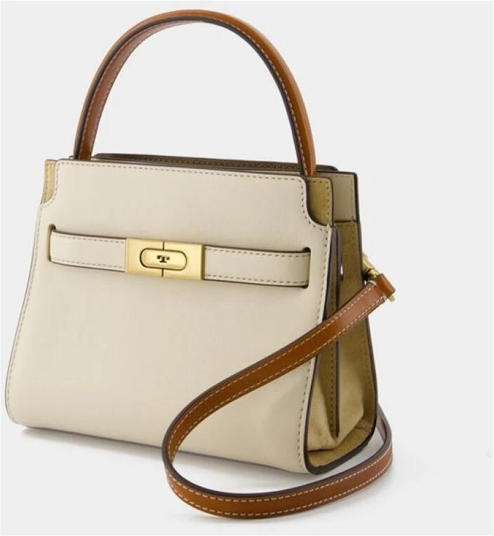 TORY BURCH Multicolor lederen Double Lee Radziwill handtas Beige Dames - Foto 4