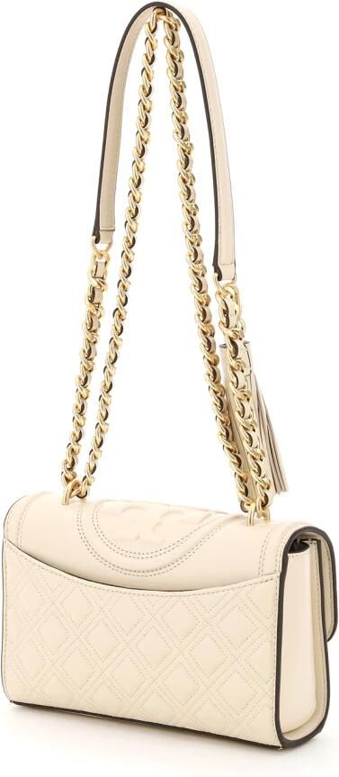TORY BURCH Kleine fleming cabriolet schoudertas Beige Dames - Foto 12
