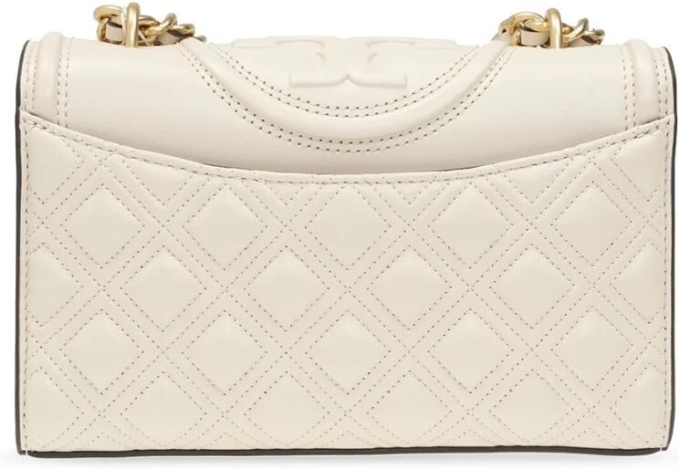 TORY BURCH Kleine fleming cabriolet schoudertas Beige Dames - Foto 8