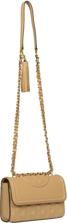 TORY BURCH Kleine Beige Leren Schoudertas Fleming Beige Dames - Foto 16