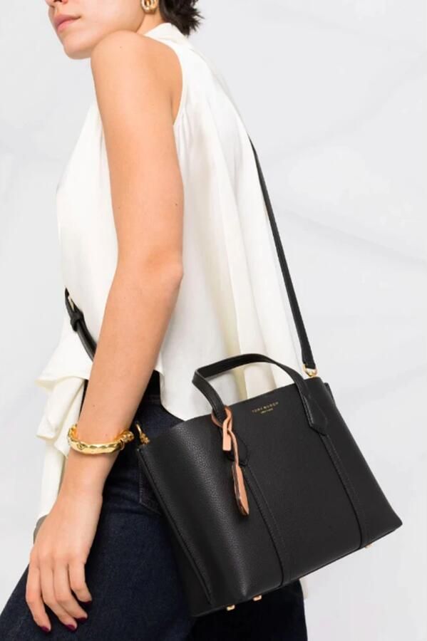 TORY BURCH Crossbody bags Perry Triple-Compartment Small Tote in zwart - Foto 7