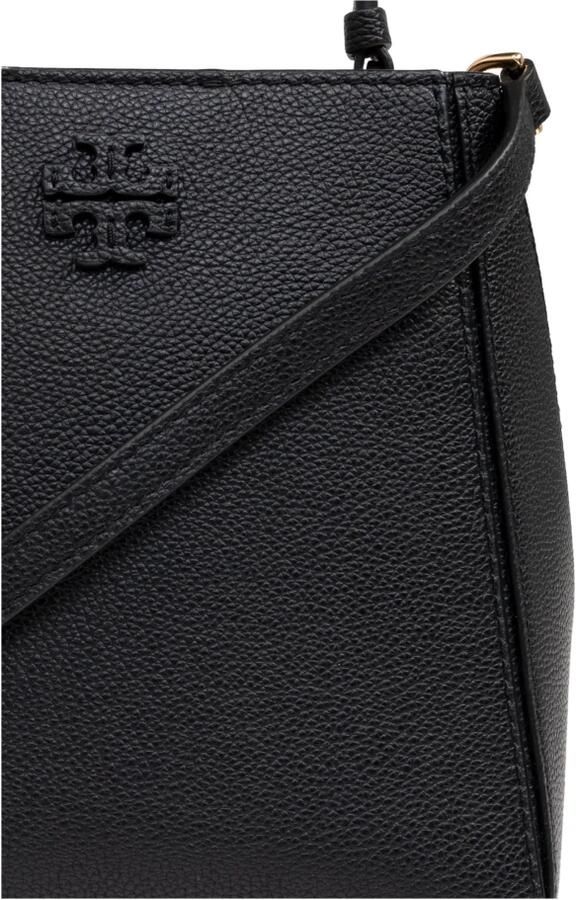 TORY BURCH Bucket bags Mcgraw Small' Black Bucket Bag With Double T In Ha in zwart - Foto 7
