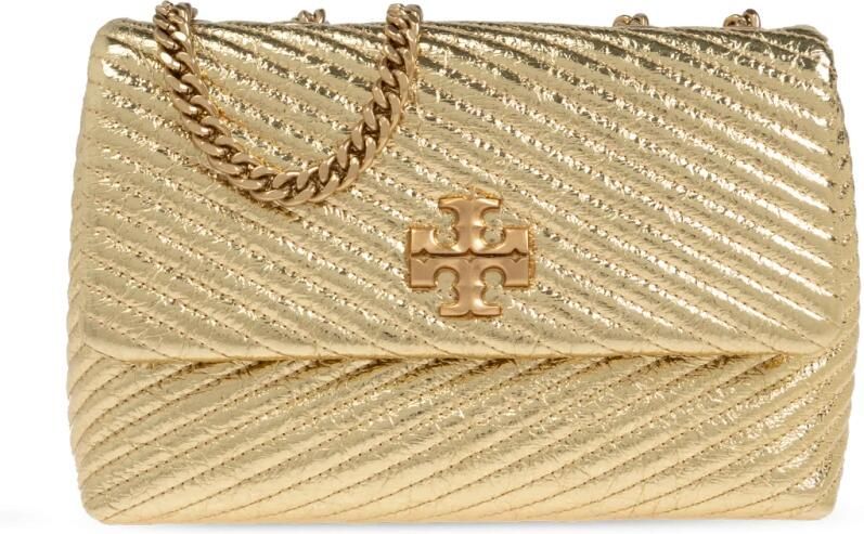 TORY BURCH Hobo bags Kira Moto Small Shoulder Bag Leather Gold in goud