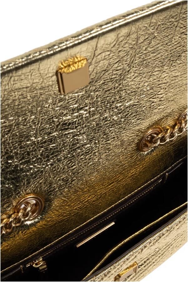 TORY BURCH Hobo bags Kira Moto Small Shoulder Bag Leather Gold in goud - Foto 5