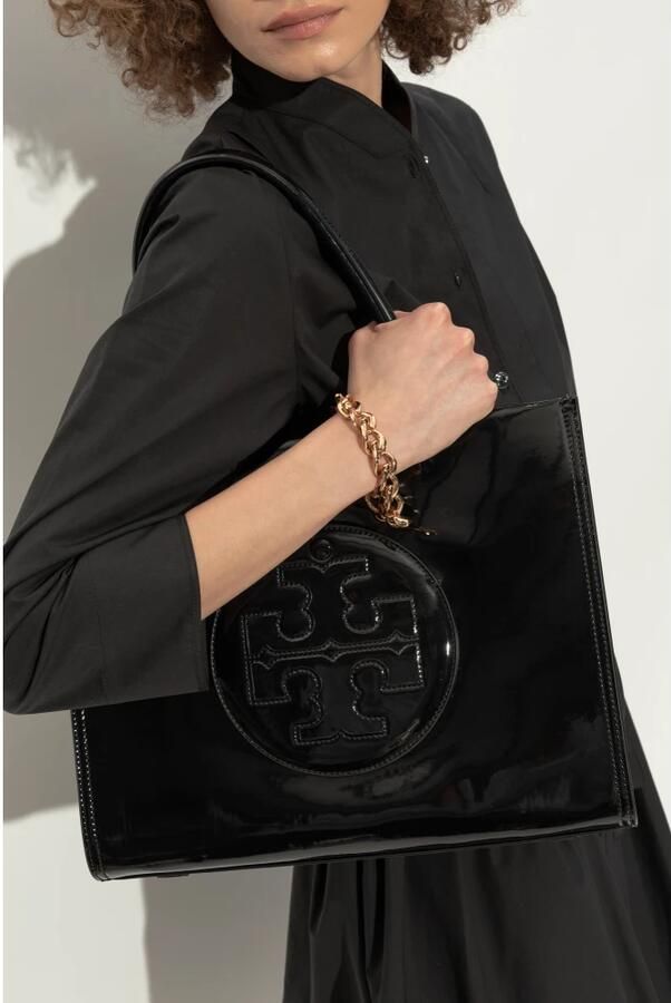 TORY BURCH Totes & shoppers Ella Bio Small Shopper Bag Nylon Black in zwart - Foto 4