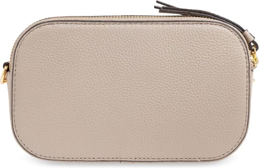 TORY BURCH Beige Leren Schoudertas met Double T Motief Beige Dames - Foto 9