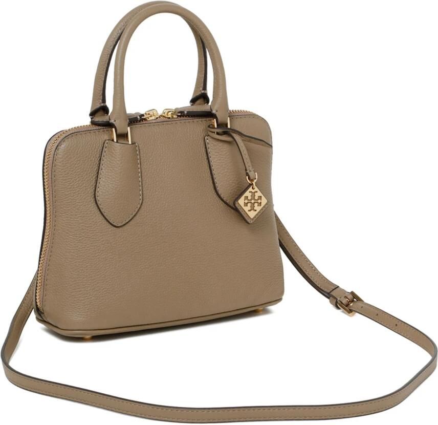 TORY BURCH Crossbody bags Mini Pebbled Swing Leather Bag in bruin - Foto 2