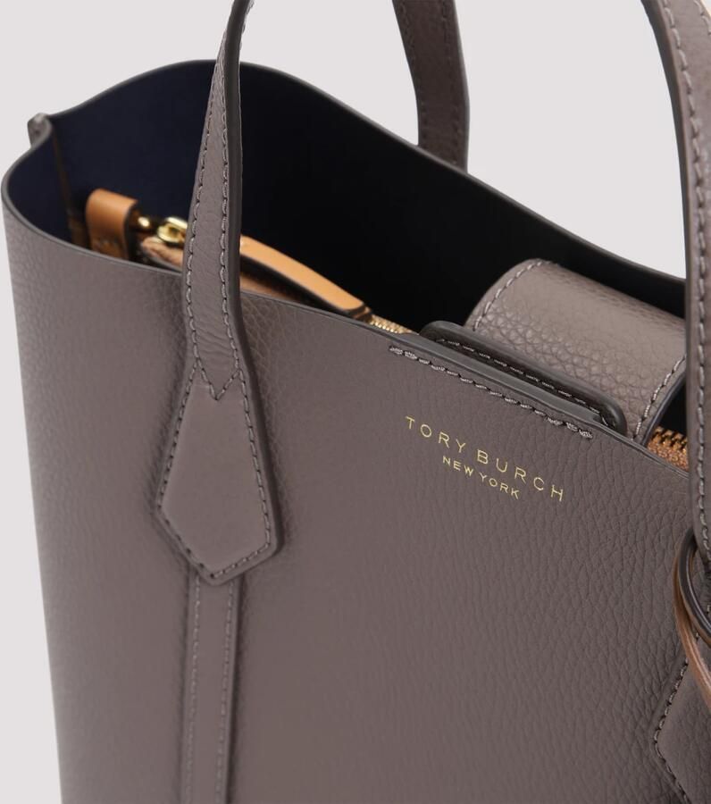 TORY BURCH Neutrale Schoudertas met Afneembare Sleutelhanger Brown Dames - Foto 3