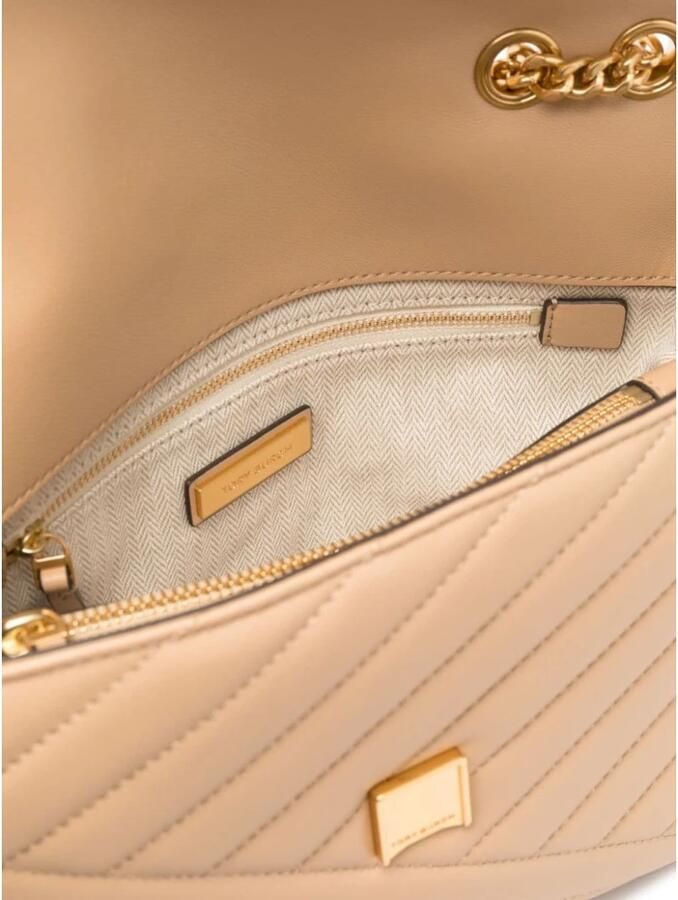 TORY BURCH Shoppers Kira Chevron Convertible Bag Leather Desert Du in beige - Foto 5