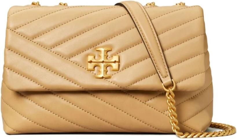 TORY BURCH Shoppers Kira Chevron Small Convertible Bag Leather Des in bruin - Foto 17