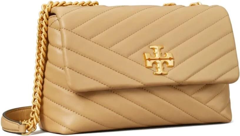 TORY BURCH Shoppers Kira Chevron Small Convertible Bag Leather Des in bruin - Foto 19