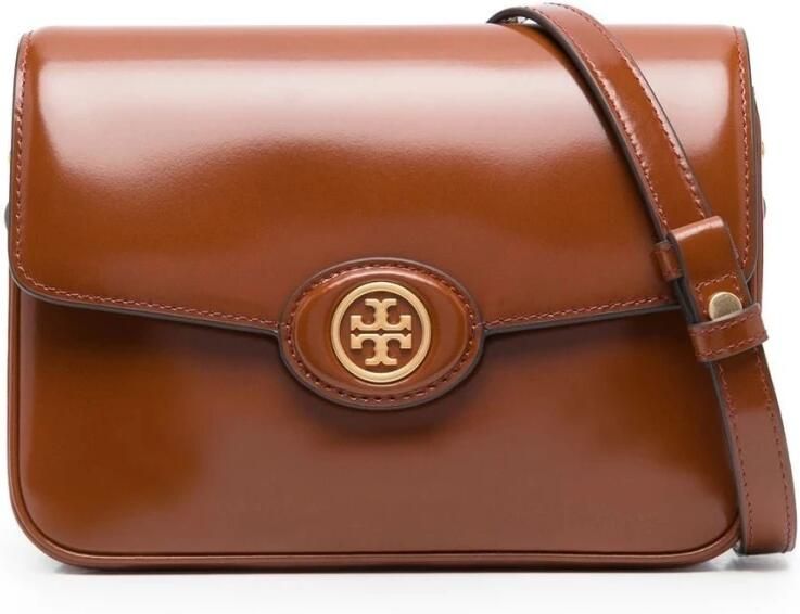 TORY BURCH Hobo bags Robinson Spazzolato Convertible Shoulder Bag in cognac - Foto 14