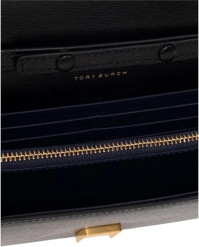 TORY BURCH Zwarte Robinson Chain Portemonnee Black Dames - Foto 3