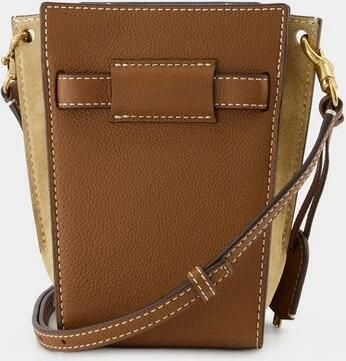 TORY BURCH Shoppers Lee Radziwill Hobo Bag Œil De Tigre Leather in bruin - Foto 4