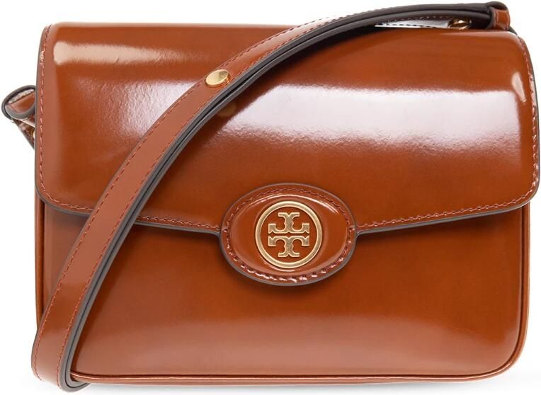 TORY BURCH Hobo bags Robinson Spazzolato Convertible Shoulder Bag in cognac - Foto 13