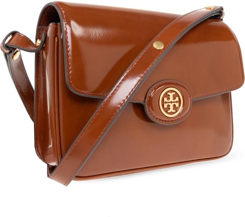 TORY BURCH Hobo bags Robinson Spazzolato Convertible Shoulder Bag in cognac - Foto 9