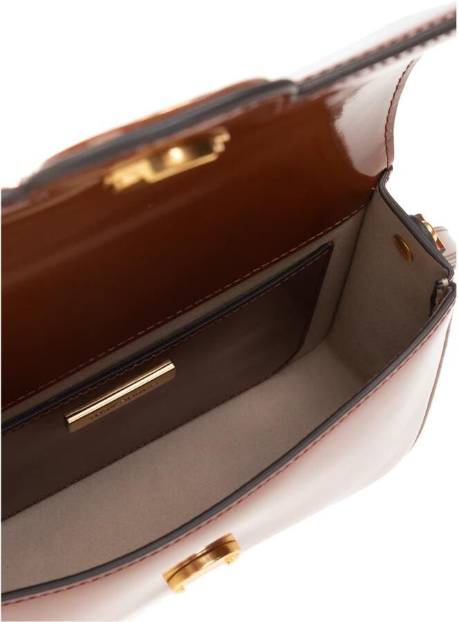 TORY BURCH Hobo bags Robinson Spazzolato Convertible Shoulder Bag in cognac - Foto 8
