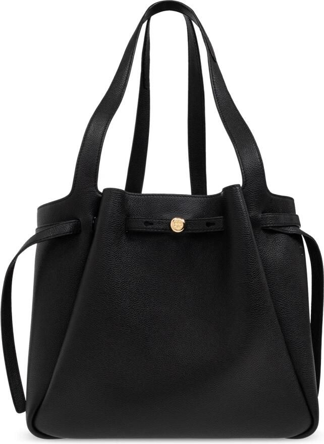 TORY BURCH Shoppers & Totes Romy Pebbled Tote in zwart