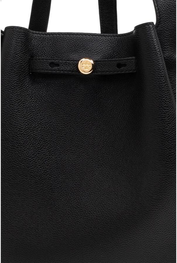 TORY BURCH Shoppers & Totes Romy Pebbled Tote in zwart - Foto 3
