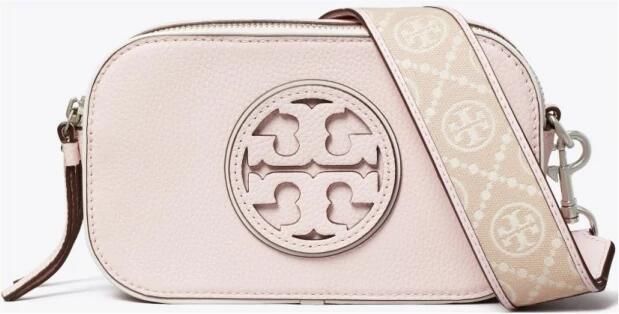 TORY BURCH Crossbody bags Miller Patent Border Mini Crossbody Bag in poeder roze - Foto 3