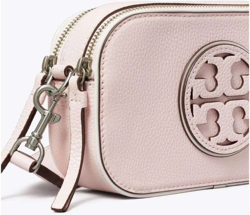 TORY BURCH Crossbody bags Miller Patent Border Mini Crossbody Bag in poeder roze - Foto 7