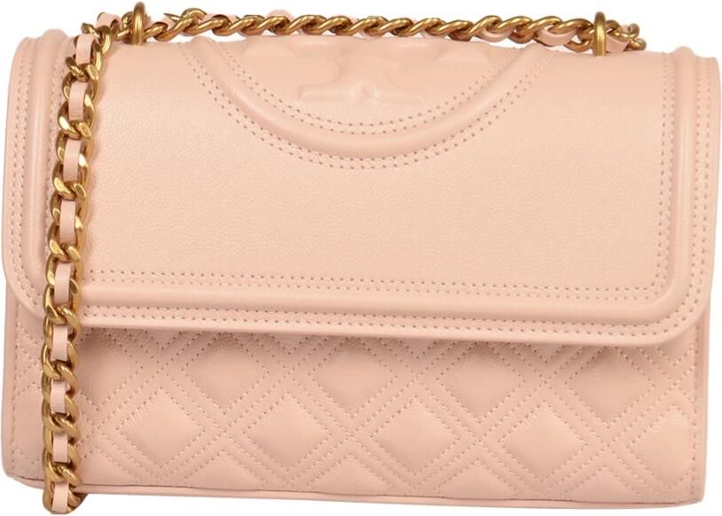 TORY BURCH Crossbody bags Fleming Soft Grain Small Convertible Shoulder Bag in poeder roze