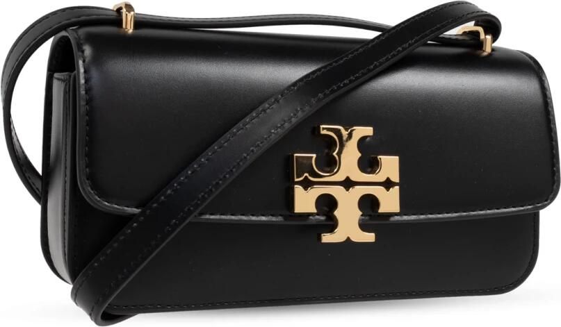 TORY BURCH Hobo bags Small Black Calf Leather Eleanor Crossbody Bag in zwart - Foto 9