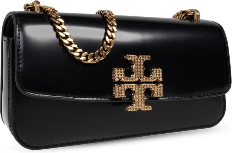TORY BURCH Shoppers Eleanor Pave Spazzolato E W Small Convertible Shou in zwart - Foto 5
