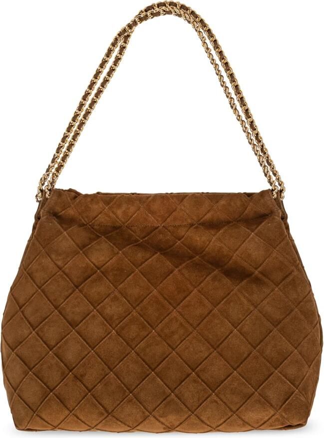 TORY BURCH Bruine Handtas met Diamantpatroon Brown Dames - Foto 3