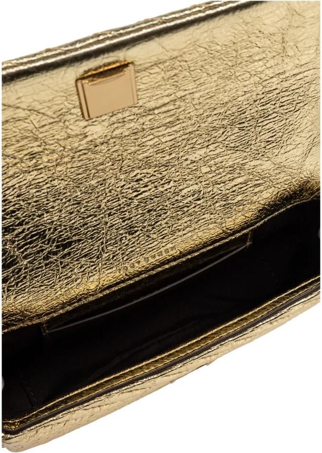 TORY BURCH Crossbody bags Kira Metallic Moto Quilt Mini Flap Bag in goud - Foto 3