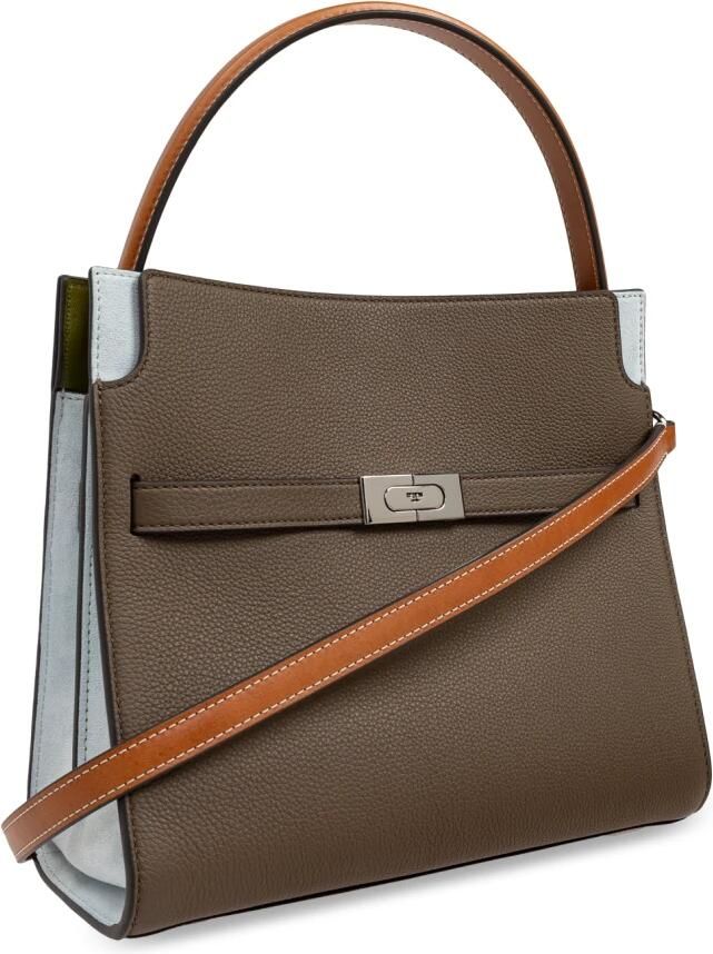 TORY BURCH Crossbody bags Lee Radziwill Pebbled Color-Block Small Double Bag in meerkleurig - Foto 7