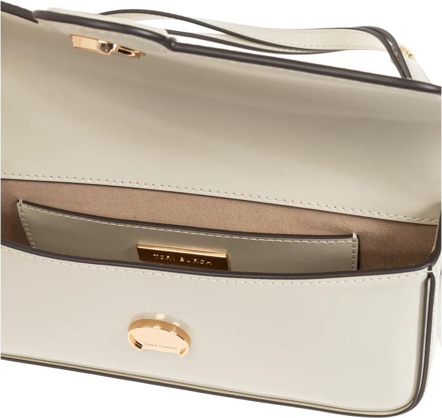 TORY BURCH Shoppers Robinson Shoulder Bag Leather White in beige - Foto 2