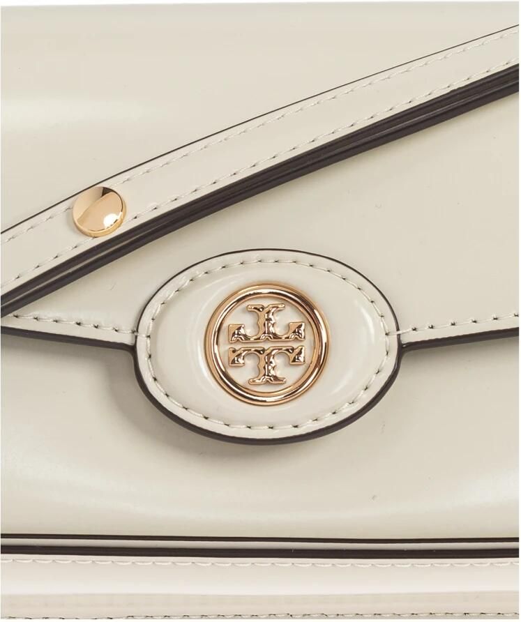 TORY BURCH Shoppers Robinson Shoulder Bag Leather White in beige - Foto 3