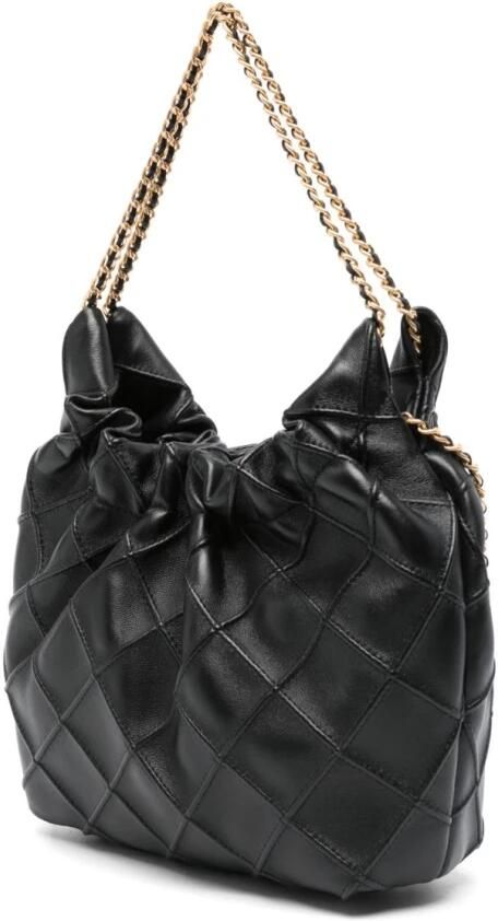 TORY BURCH Schoudertas van generfd leer met dubbel T-motief Black Dames - Foto 11