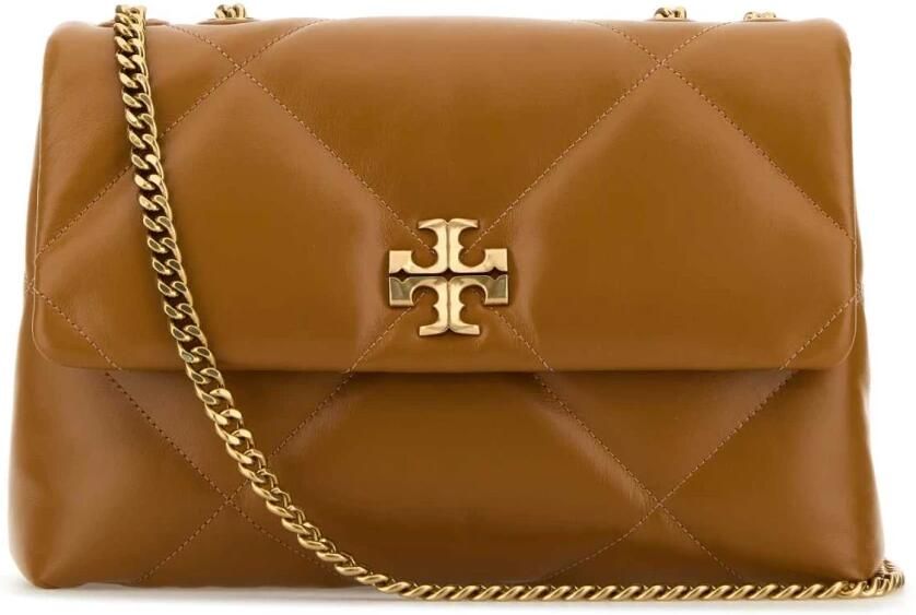 TORY BURCH Crossbody bags Kira Diamond Quilt Convertible Shoulder Bag in cognac