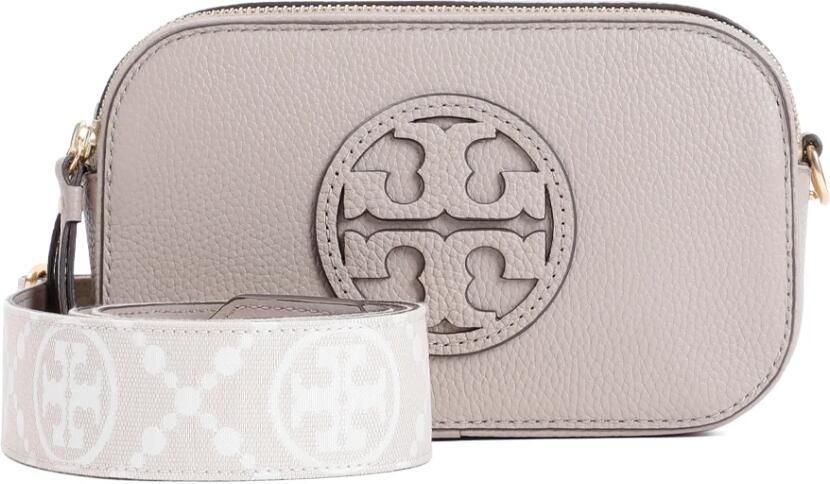 TORY BURCH Beige Leren Schoudertas met Double T Motief Beige Dames - Foto 11