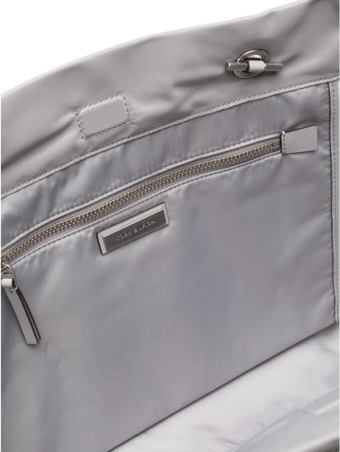 TORY BURCH Grijze Nylon Tote Tas met Ketting Handvatten Gray Dames - Foto 4