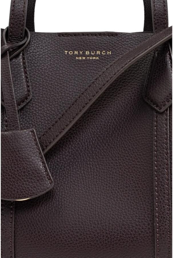 TORY BURCH Totes & shoppers Perry Small Shopper Bag Leather Burgundy in rood - Foto 6