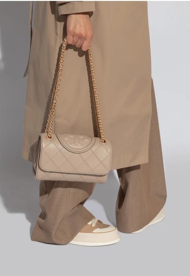 TORY BURCH Crossbody bags Fleming Soft Small Convertible Shoulder Bag in beige - Foto 4